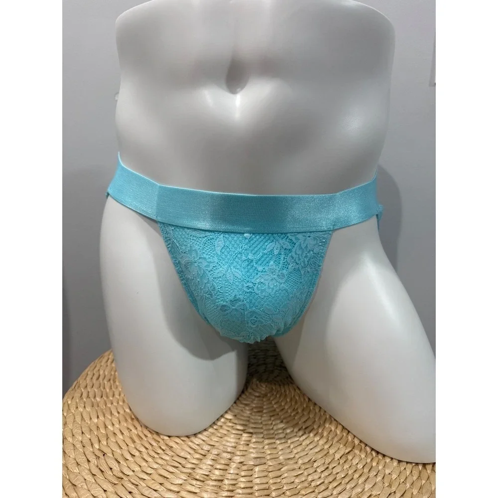 Cosabella Men's Luxury Lace Sports Brief Maldives Blue M New With Tags
